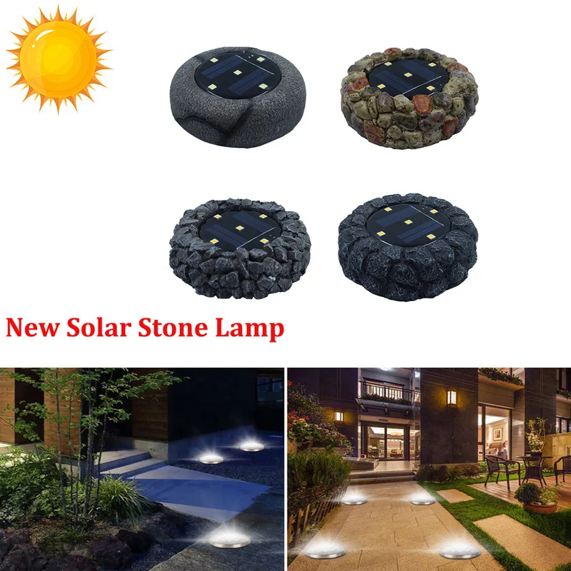 NEW 5 LED Solar Outdoor Ground Stone Lamp IP65 Waterproof Resin Landscape Lawn Yard Stair Night Light Home Garden Decoration
NEW 5 LED Solar Outdoor Ground Stone Lamp IP65 Waterproof Resin Landscape Lawn Yard Stair Night Light Home Garden Decoration