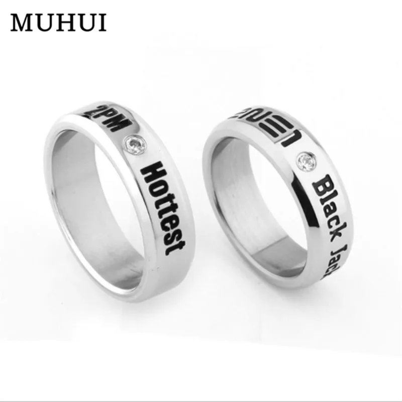 Бесплатная доставка 1 шт Kpop TVXQ 2NE1 2PM ниххун Кристальные кольца для женщин с
