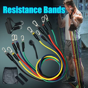 11Pcs Resistance Bands Set for Physical Therapy Home Training Workouts Yoga-Best Exercises TPE Tubes Home Gym Elastic Pull Rope
11Pcs Resistance Bands Set for Physical Therapy Home Training Workouts Yoga-Best Exercises TPE Tubes Home Gym Elastic Pull Rope