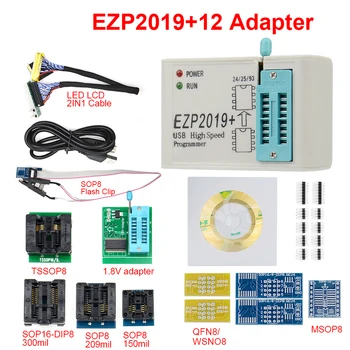 Factory Price! Newest Version EZP2019 High-speed USB SPI Programmer EZP 2019 Support24 25 93 EEPROM 25 Flash BIOS Chip+12Socket
Factory Price! Newest Version EZP2019 High-speed USB SPI Programmer EZP 2019 Support24 25 93 EEPROM 25 Flash BIOS Chip+12Socket