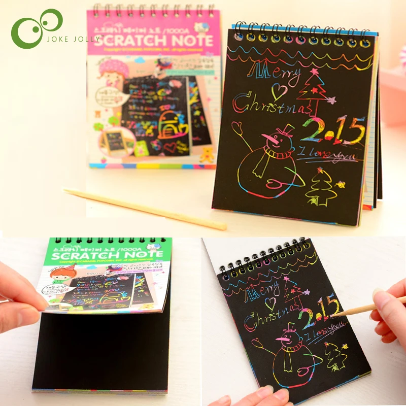 1Pc Magic Scratch Book Art Doodle Pad Sand Painting Cards Early Educational Learning Creative Drawing Toys for Children ZXH
1Pc Magic Scratch Book Art Doodle Pad Sand Painting Cards Early Educational Learning Creative Drawing Toys for Children ZXH