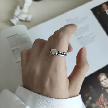 RUIYI Real 925 Sterling Silver European Minimalist Women Irregular Geometric Rings Korean Japanese Style Make Old Niche Rings
RUIYI Real 925 Sterling Silver European Minimalist Women Irregular Geometric Rings Korean Japanese Style Make Old Niche Rings