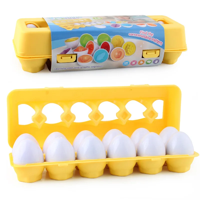 12pcs Baby Montessori Learning Math Toy Smart Eggs Puzzle Matching Toys Building Blocks For Children 12pcs Baby Montessori Learning Math Toy Smart Eggs Puzzle Matching Toys Building Blocks For Children