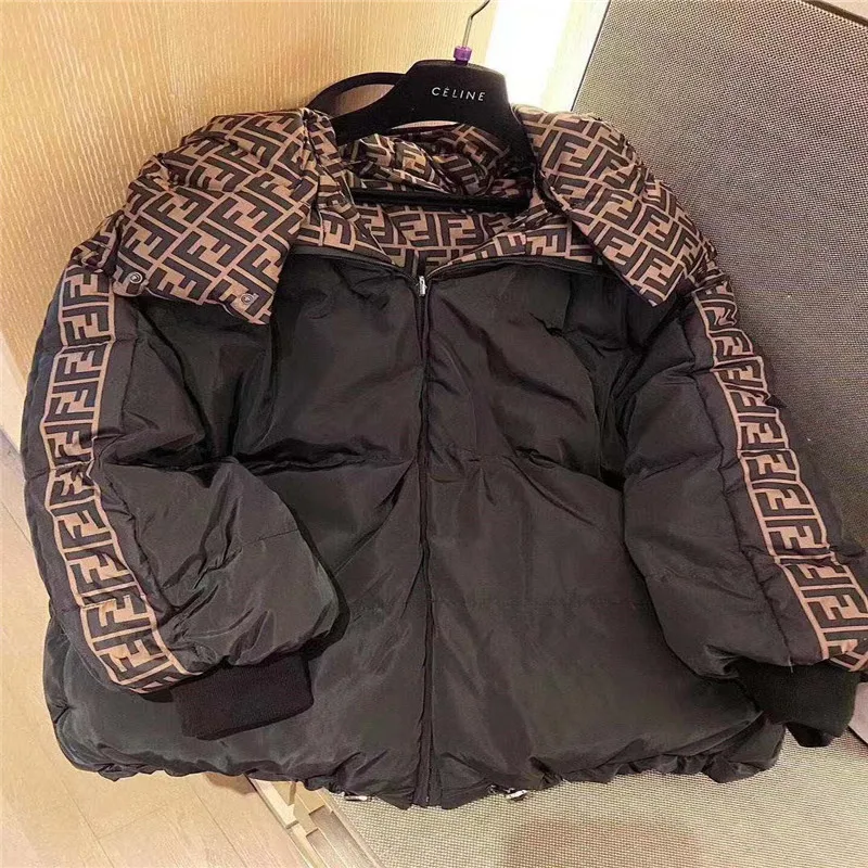 20SS double F double-sided down padded jacket 2020 winter OW tide brand full letter print loose bread hooded jacket
20SS double F double-sided down padded jacket 2020 winter OW tide brand full letter print loose bread hooded jacket