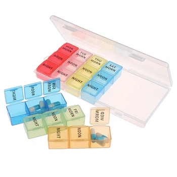 New Rainbow Color 21 Grids Seven Day Pills Box Medicine Case Storage Divider Dispenserr 3 Row
New Rainbow Color 21 Grids Seven Day Pills Box Medicine Case Storage Divider Dispenserr 3 Row