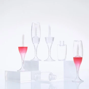 1Pcs Creative Mini Wine Glass Shaped Empty Lip Gloss Tube Mini Refillable Bottles Lip Glaze Container Sample Vials Containers
1Pcs Creative Mini Wine Glass Shaped Empty Lip Gloss Tube Mini Refillable Bottles Lip Glaze Container Sample Vials Containers