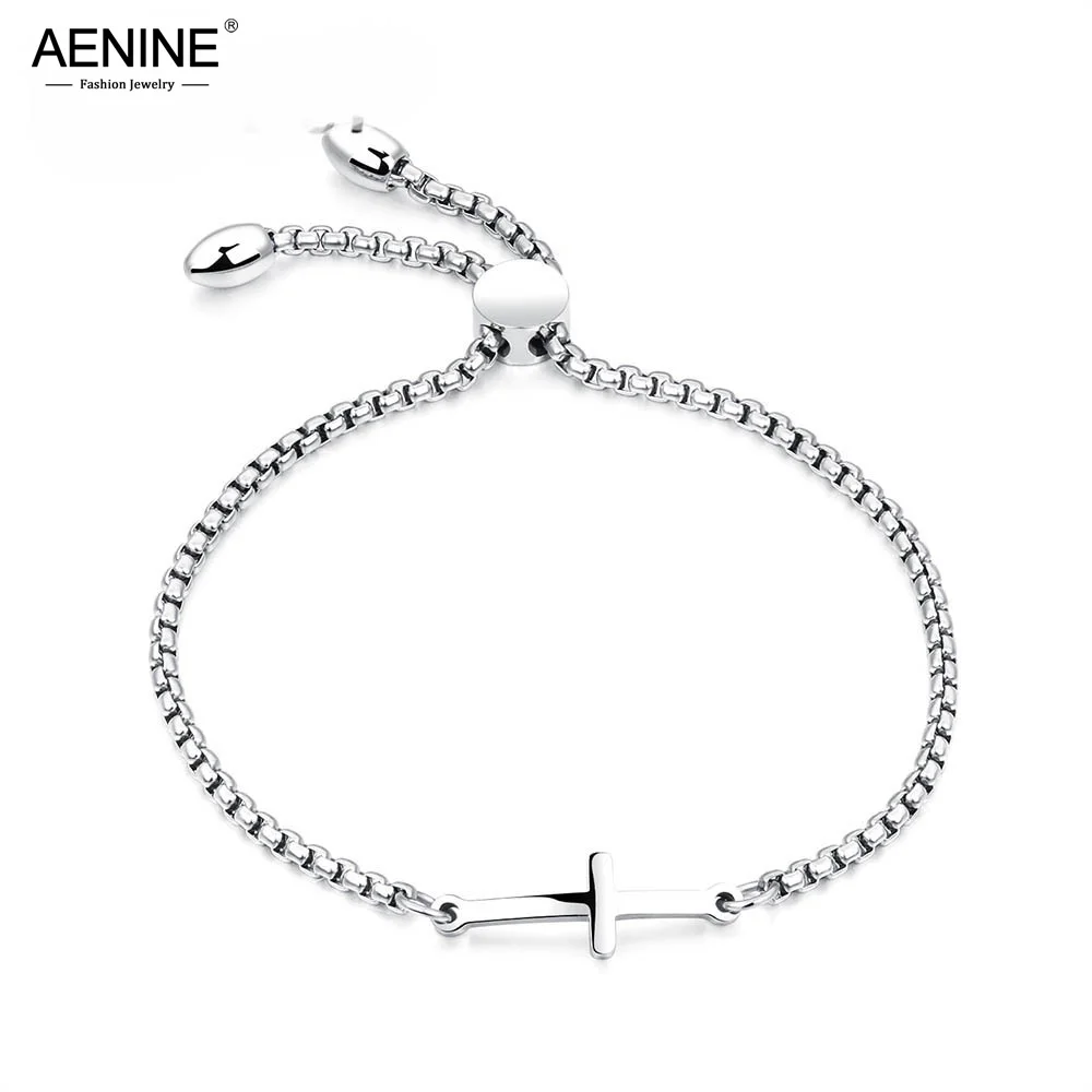 AENINE Simple Student Cross Bracelet Friendship Personalized Lettering Jewelry Birthday Gifts Can Be Adjusted Length AOGS892
AENINE Simple Student Cross Bracelet Friendship Personalized Lettering Jewelry Birthday Gifts Can Be Adjusted Length AOGS892