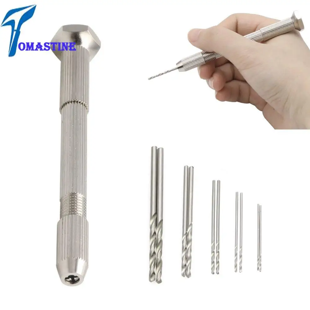 10pcs Twist Drill Bit Mini Micro Aluminum Alloy Hand Drill With Keyless Chuck Woodworking Drilling Rotary Tools
10pcs Twist Drill Bit Mini Micro Aluminum Alloy Hand Drill With Keyless Chuck Woodworking Drilling Rotary Tools