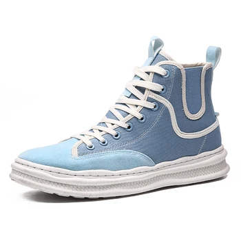 Men's High Top Ankle Botas Male Casual Canvas Shoes Student Youth Flats Chaussure Homme Tenis Masculino Adulto Male Footwear 
Men's High Top Ankle Botas Male Casual Canvas Shoes Student Youth Flats Chaussure Homme Tenis Masculino Adulto Male Footwear