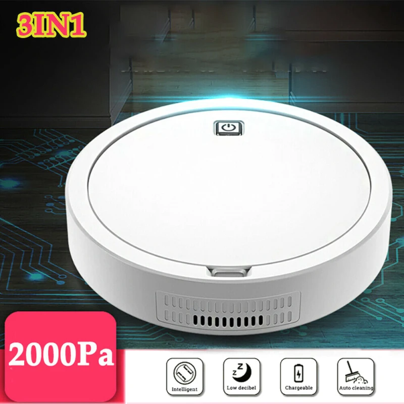 2000Pa Multifunctional Robot Vacuum Cleaner 3.7W USB Rechargeable Smart Sweeping Robot 3 In 1 Automatic Sweeper Vacuum Cleaner
2000Pa Multifunctional Robot Vacuum Cleaner 3.7W USB Rechargeable Smart Sweeping Robot 3 In 1 Automatic Sweeper Vacuum Cleaner