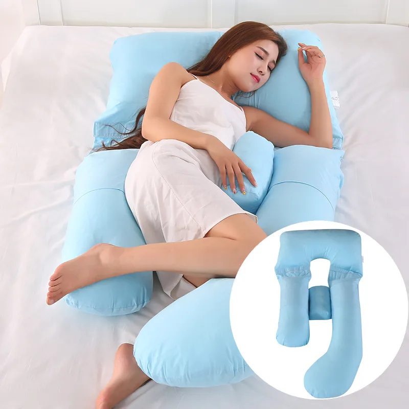 

Multi-functional Pregnancy Pillow Combed Cotton Sleeping Pillow-Split Type Cushion Pillow Nursing Pillow Pregnant Women Supplies