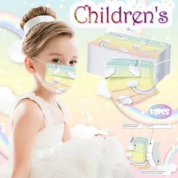 50pcs Cartoon Kids Disposable Mask 3 Layer Child Filter Hygiene Thicken Children's Face Mouth Mask Earloop Desechables Masque 
50pcs Cartoon Kids Disposable Mask 3 Layer Child Filter Hygiene Thicken Children's Face Mouth Mask Earloop Desechables Masque