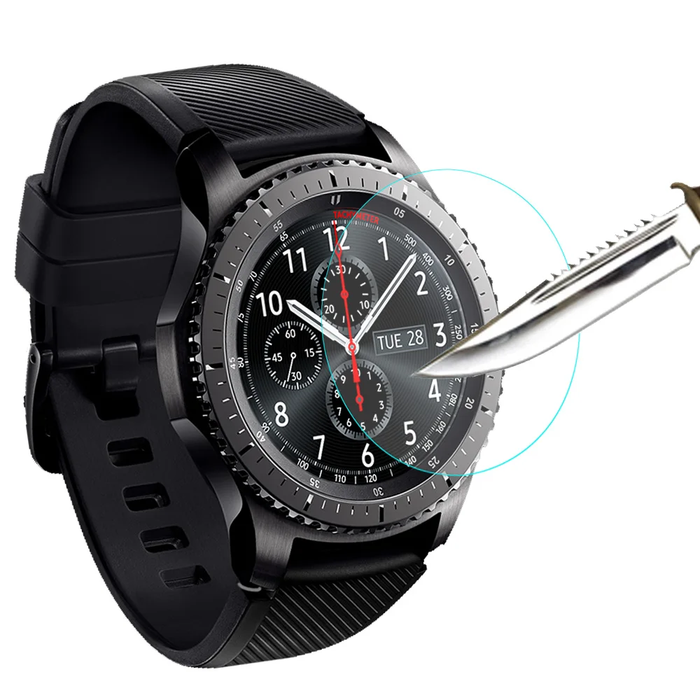 Gosear 2PCS Tempered Glass Ultra Thin Screen Protector Film for Samsung Gear S3 S 3 Classic Frontier Smart Watch protecteur
Gosear 2PCS Tempered Glass Ultra Thin Screen Protector Film for Samsung Gear S3 S 3 Classic Frontier Smart Watch protecteur