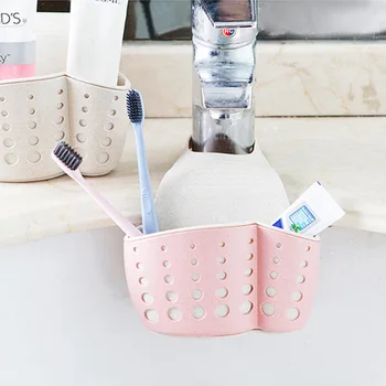 Kitchen Sponge Drain Rack Sink Sponge Holder Wheat Fiber Storage Basket Bathroom Organizer Soap Shelf Hanging Basket Wash 
Kitchen Sponge Drain Rack Sink Sponge Holder Wheat Fiber Storage Basket Bathroom Organizer Soap Shelf Hanging Basket Wash