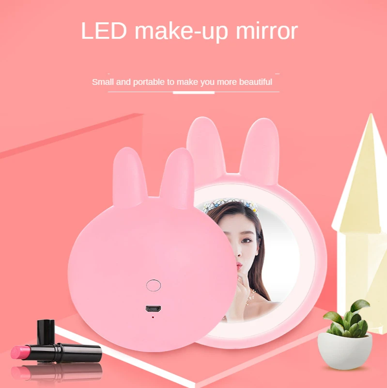 Two - In -One Rabbit Makeup Mirror Mini Portable Desktop LED Light Bedroom Storage USB Charging Beauty Tools
Two - In -One Rabbit Makeup Mirror Mini Portable Desktop LED Light Bedroom Storage USB Charging Beauty Tools