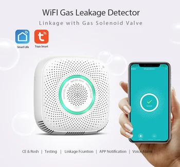 Wifi smart gas detector Natural Gas Alarm Home Security wireless gas sensor Wifi smart Gas linkage For Smart Home Support Tuya
Wifi smart gas detector Natural Gas Alarm Home Security wireless gas sensor Wifi smart Gas linkage For Smart Home Support Tuya