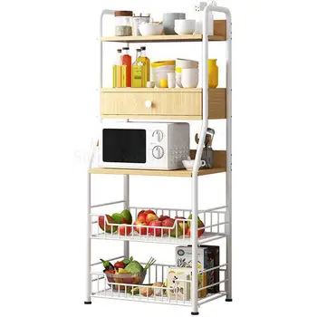 Kitchen Storage Rack Microwave Storage Rack Simple Storage Bowl Cabinet Floor Type Multi-layer Seasoning Pot Dish Rack
Kitchen Storage Rack Microwave Storage Rack Simple Storage Bowl Cabinet Floor Type Multi-layer Seasoning Pot Dish Rack