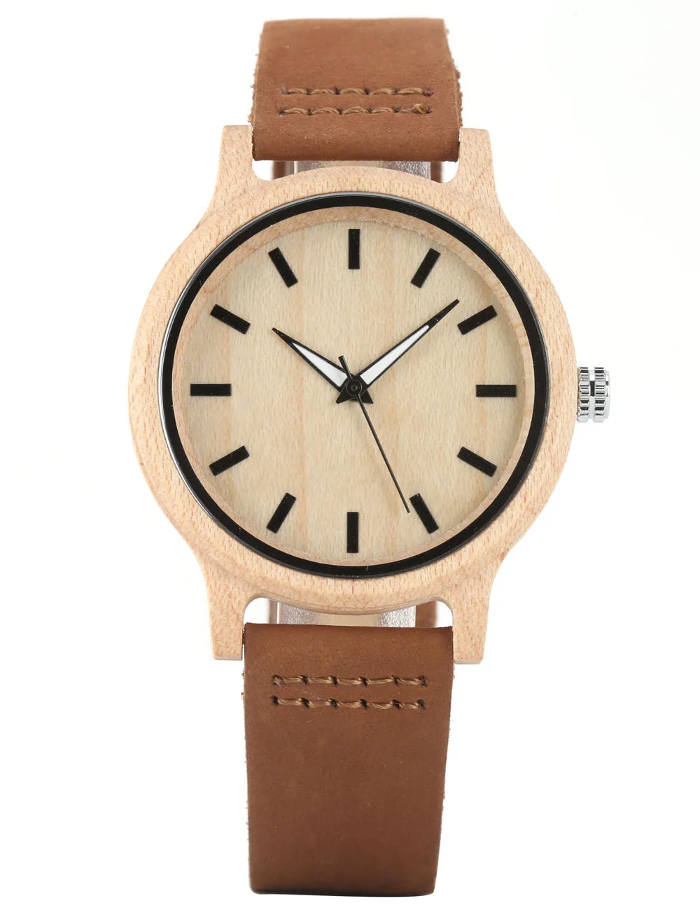 Non-with Numbers Measuring Wood Table Plate Belt Quartz Watch Wood Table Maple Ebony
Non-with Numbers Measuring Wood Table Plate Belt Quartz Watch Wood Table Maple Ebony