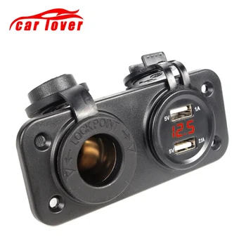 12-24V Motorcycle Dual USB Socket Charger Power Adapter Outlet Power Mobile Phone Charger with LED for Auto Car Truck ATV Boat
12-24V Motorcycle Dual USB Socket Charger Power Adapter Outlet Power Mobile Phone Charger with LED for Auto Car Truck ATV Boat