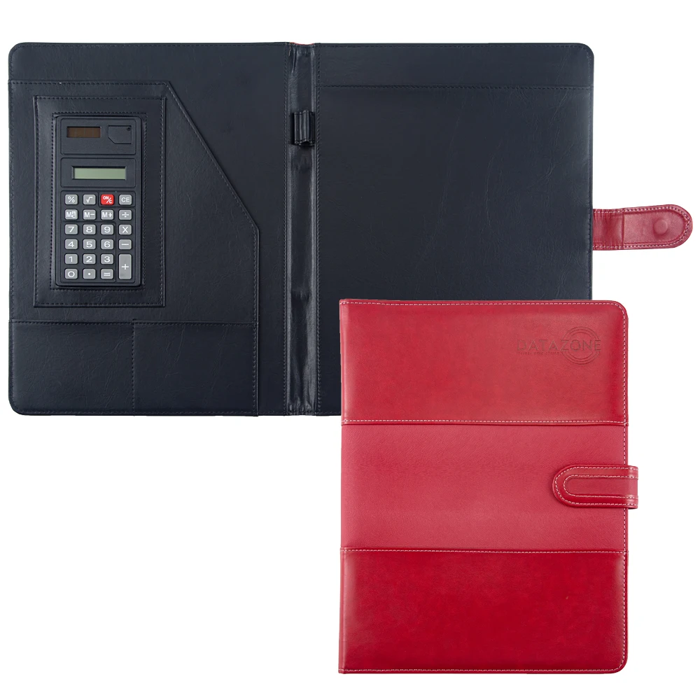 High quality Red Leather Stationery Folder Padfolio Portfolio Office School Supply Magnetic Document File Folder With Calculator 
High quality Red Leather Stationery Folder Padfolio Portfolio Office School Supply Magnetic Document File Folder With Calculator