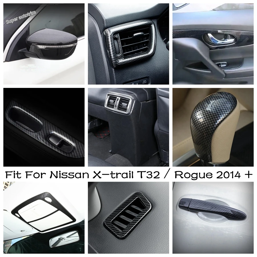 Carbon Fiber Look Accessories Rearview Mirror / Air AC Vent / Door Handle Cover Trim For Nissan X-trail T32 / Rogue 2014 - 2020
Carbon Fiber Look Accessories Rearview Mirror / Air AC Vent / Door Handle Cover Trim For Nissan X-trail T32 / Rogue 2014 - 2020