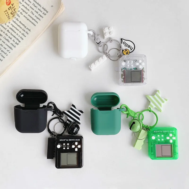 Cartoon Cover For AirPods Cute Tetris Game Player Earphone Case Shockproof For Apple Airpods 2 Headphone Bag Earpods Accessories
Cartoon Cover For AirPods Cute Tetris Game Player Earphone Case Shockproof For Apple Airpods 2 Headphone Bag Earpods Accessories