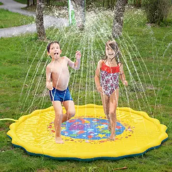 170cm Summer Kids Inflatable Round Water Splash Play Pool Playing Sprinkler Mat Yard Outdoor Fun Multicolour PVC Material
170cm Summer Kids Inflatable Round Water Splash Play Pool Playing Sprinkler Mat Yard Outdoor Fun Multicolour PVC Material