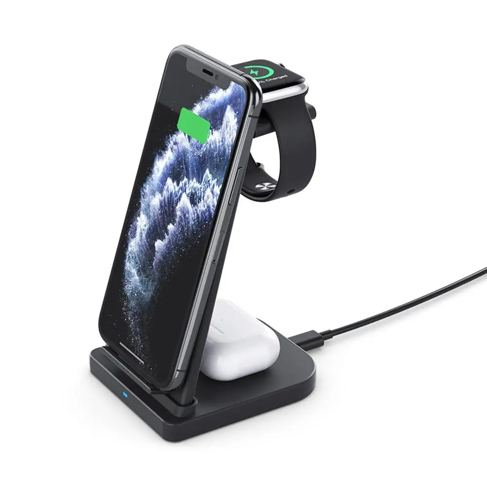 3-in-1 Wireless Charger For Smartphone Smart Watch Bluetooth Earphone, Universal 10W Mobile Phone Adaptor For iPhone/Samsung
3-in-1 Wireless Charger For Smartphone Smart Watch Bluetooth Earphone, Universal 10W Mobile Phone Adaptor For iPhone/Samsung