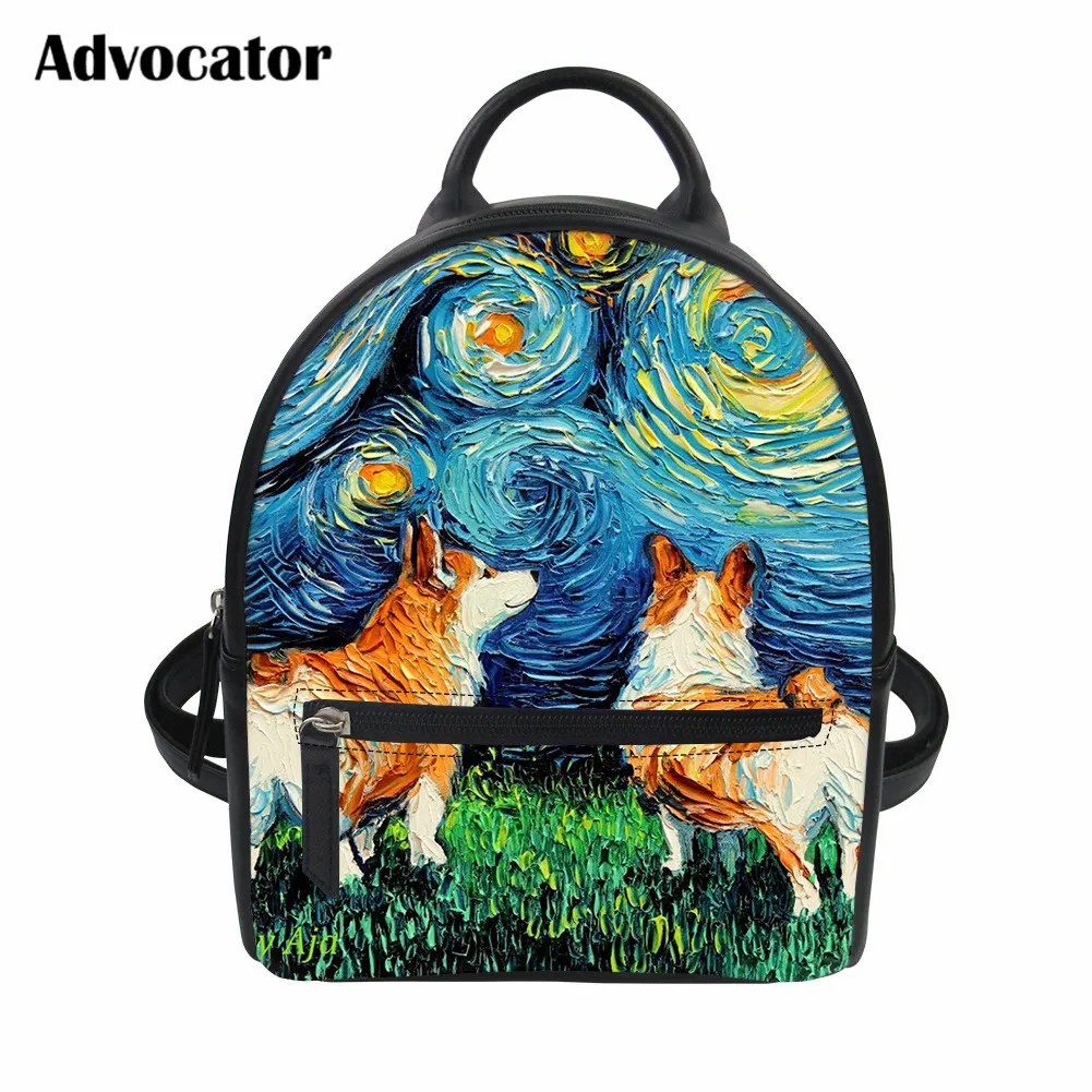 ADVOCATOR Printed Van Gogh Galaxy Backpack for Women Girls Mini Zipper Schoolbag Dog Pattern PU Travel Bookbag Mochila Feminina
ADVOCATOR Printed Van Gogh Galaxy Backpack for Women Girls Mini Zipper Schoolbag Dog Pattern PU Travel Bookbag Mochila Feminina