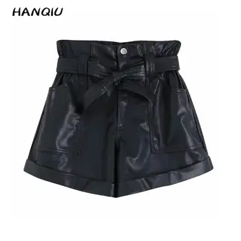 2020 Summer shorts vintage pu leather shorts women chic bow elastic high waist shorts korean fashion hot black shorts streetwear
2020 Summer shorts vintage pu leather shorts women chic bow elastic high waist shorts korean fashion hot black shorts streetwear