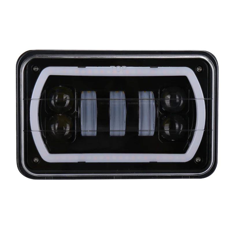 4x4 accessories 4X6'' led car headlight with white DRL for truck,tractor in auto lighting system 
4x4 accessories 4X6'' led car headlight with white DRL for truck,tractor in auto lighting system