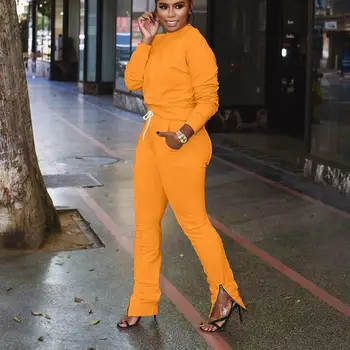 Women Plus Size Tracksuit Suits Solid Long Sleeve Pullover Top And Pants Outfits Sexy Casual 2 Piece Top And Trousers Sets
Women Plus Size Tracksuit Suits Solid Long Sleeve Pullover Top And Pants Outfits Sexy Casual 2 Piece Top And Trousers Sets