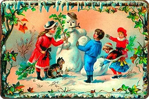 ZMKDLL Vintage Children Make Christmas Snowman Together Metal Tin Sign 8x12 Inch Retro Home Kitchen Garage Bar
ZMKDLL Vintage Children Make Christmas Snowman Together Metal Tin Sign 8x12 Inch Retro Home Kitchen Garage Bar