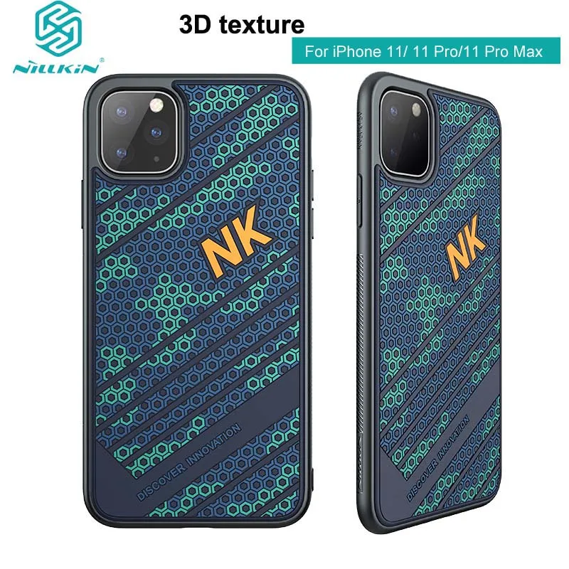 For iPhone 11 Pro Case NILLKIN 3D Texture TPU Frame + Quality PC Case for iPhone 11 6.1/ 11 Pro Max 6.5 Smooth Shockproof Capa
For iPhone 11 Pro Case NILLKIN 3D Texture TPU Frame + Quality PC Case for iPhone 11 6.1/ 11 Pro Max 6.5 Smooth Shockproof Capa