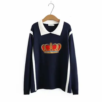 Plus size patchwork Turn-down Collar women loose sweaters 2021 new autumn winter casual ladies pullovers female tops
Plus size patchwork Turn-down Collar women loose sweaters 2021 new autumn winter casual ladies pullovers female tops