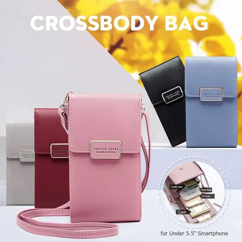 Women Shoulder Bag Large Capacity PU Leather Zipper Card Slot Crossbody Messenger Bag Wallet for Mobile Phone Under 5.5 inch
Women Shoulder Bag Large Capacity PU Leather Zipper Card Slot Crossbody Messenger Bag Wallet for Mobile Phone Under 5.5 inch