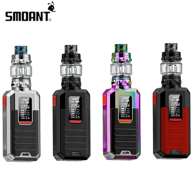 Original Smoant Ladon Kit 225W TC Box Mod 0.96inch OLED Screen Temperature Control 6ML Electronic Cigarette Kit E Cigarette Vape
Original Smoant Ladon Kit 225W TC Box Mod 0.96inch OLED Screen Temperature Control 6ML Electronic Cigarette Kit E Cigarette Vape