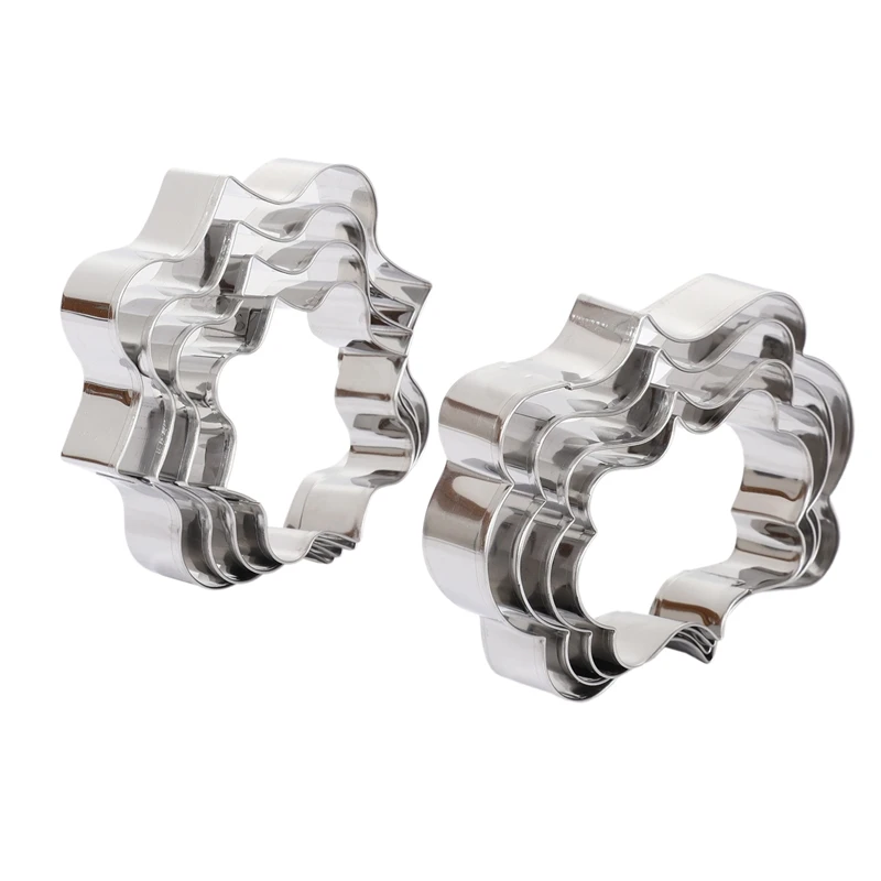 8Pcs European Wedding Frame Cookie Cutters Biscuits Stainless Steel Tools Kitchen Baking Mould a & D
8Pcs European Wedding Frame Cookie Cutters Biscuits Stainless Steel Tools Kitchen Baking Mould a & D