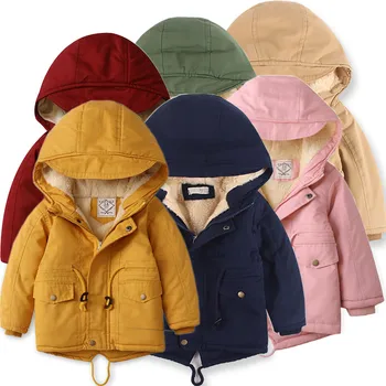 2-10 Yrs Boys and Girls Winter Coat Thickened Warm Unisex Hoodie for Kids With Fur Jacket Khaki Yellow Red Pink Navy Blue Parkas
2-10 Yrs Boys and Girls Winter Coat Thickened Warm Unisex Hoodie for Kids With Fur Jacket Khaki Yellow Red Pink Navy Blue Parkas