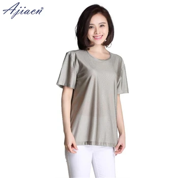 Genuine anti-electromagnetic radiation 100% silver fiber knitted T-shirt Mobile phone, WIFI, computer, TV EMF shielding T-shirt 
Genuine anti-electromagnetic radiation 100% silver fiber knitted T-shirt Mobile phone, WIFI, computer, TV EMF shielding T-shirt