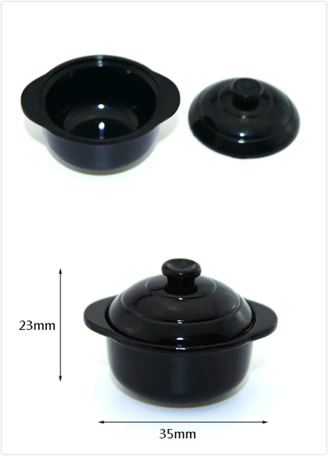 Фото Новая миниатюрная суповая кастрюля из сплава имитация кухонной утвари игрушки