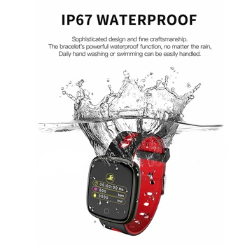 Smart Watch Waterproof Heart Rate Blood Pressure Monitor Fitness Bracelet with Screen DQ-Drop
Smart Watch Waterproof Heart Rate Blood Pressure Monitor Fitness Bracelet with Screen DQ-Drop