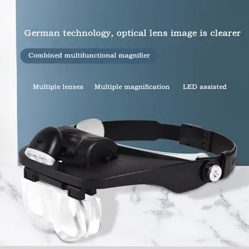 HD headset reading and newspaper maintenance magnifying glass with LED high power carving repair Watch glasses
HD headset reading and newspaper maintenance magnifying glass with LED high power carving repair Watch glasses