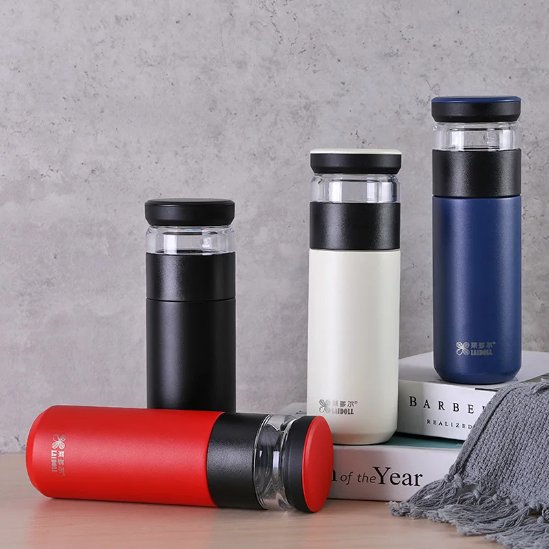 Creative Stainless Steel Thermos Cup Vacuum Flask Heat Preservation Tea Strainer Separation Infuser With Button Portable Mug
Creative Stainless Steel Thermos Cup Vacuum Flask Heat Preservation Tea Strainer Separation Infuser With Button Portable Mug