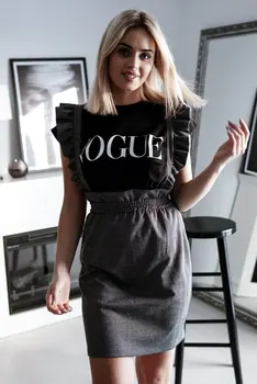 Womens Plaid Strap skirt 2020 Spring Autumn High Waist Overalls Strap Skirt Frill Ruffle Skirt Tight Mini School Style Skirt
Womens Plaid Strap skirt 2020 Spring Autumn High Waist Overalls Strap Skirt Frill Ruffle Skirt Tight Mini School Style Skirt