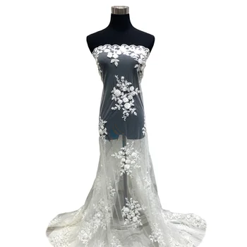 High Quality Luxury White Bridal Tulle Fabrics Crystal Embroidery Beads Net Lace For Wedding Dress By Handmade In Polyester Mesh 
High Quality Luxury White Bridal Tulle Fabrics Crystal Embroidery Beads Net Lace For Wedding Dress By Handmade In Polyester Mesh