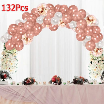 132 Pcs/set Rose Gold Balloons Garland Arch Kit Wedding Party Decoration Home Birthday Party Christmas Balloons Decor
132 Pcs/set Rose Gold Balloons Garland Arch Kit Wedding Party Decoration Home Birthday Party Christmas Balloons Decor