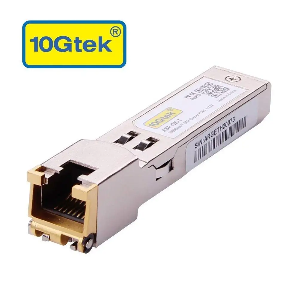 Intel SFP to RJ45 Copper Module - 1000BASE-T Mini-GBIC Gigabit Transceiver for Intel E1GSFPT-A, up to 100m
Intel SFP to RJ45 Copper Module - 1000BASE-T Mini-GBIC Gigabit Transceiver for Intel E1GSFPT-A, up to 100m