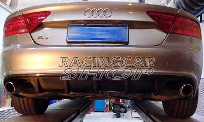 REAL CARBON FIBER MTM Rear Diffuser Fit For Audi A7 Non-Sline Bumper 2011-2014