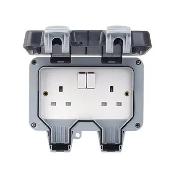 Outdoor Waterproof Socket Box Ip66 Switch Socket Splash Power Plug-In Rainproof Plug Two Open English 13A
Outdoor Waterproof Socket Box Ip66 Switch Socket Splash Power Plug-In Rainproof Plug Two Open English 13A